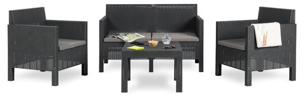 TOOMAX PENELOPE 4 SEATER zahradní plastový set - grafit