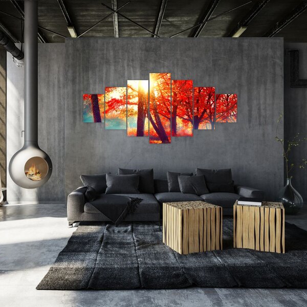 Obraz - Podzimní krajina (210x100 cm)