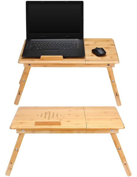 Deuba Bambusový stolek na notebook