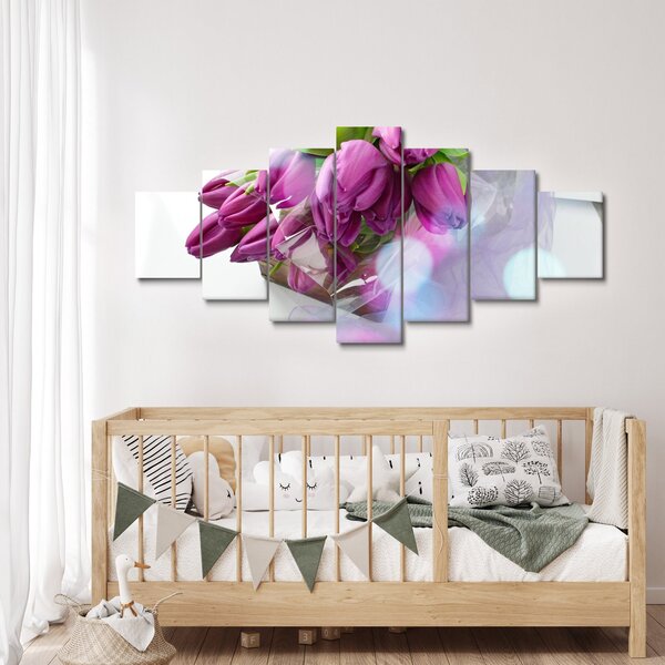 Obraz - kytice tulipánů (210x100 cm)