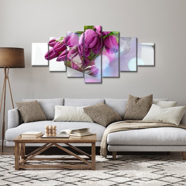 Obraz - kytice tulipánů (210x100 cm)