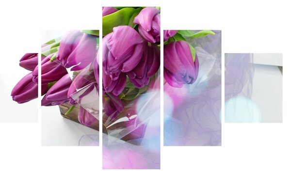 Obraz - kytice tulipánů (125x70 cm)