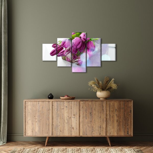 Obraz - kytice tulipánů (125x70 cm)