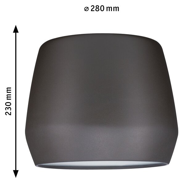 Paulmann 95440 2Easy Pirm, stínítko z matně šedého kovu, prům. 28cm