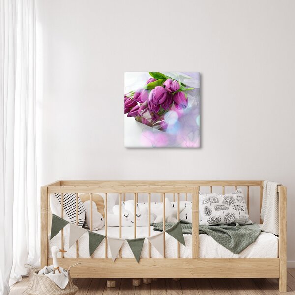 Obraz - kytice tulipánů (30x30 cm)