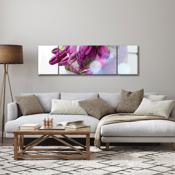 Obraz - kytice tulipánů (170x50 cm)