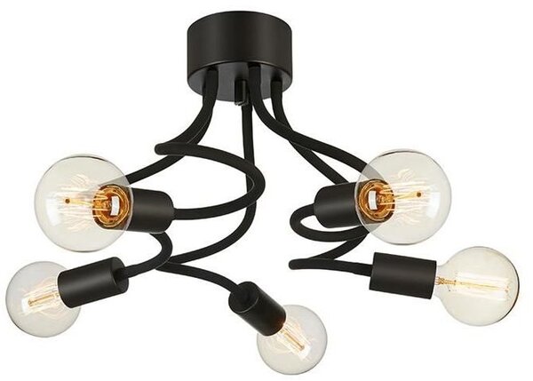 Markslöjd Medusa stropní světlo 5x20 W černá 107931