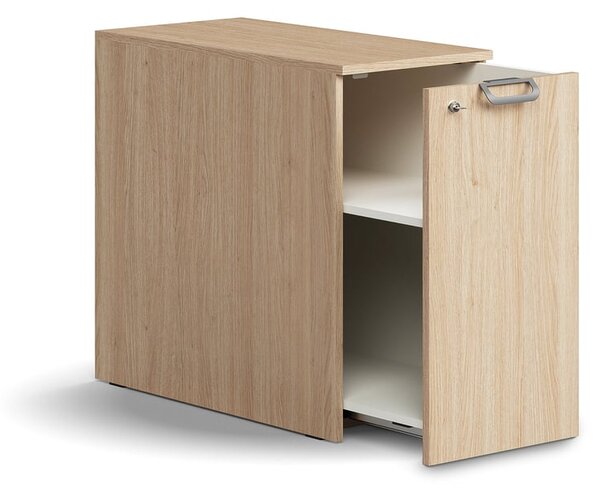 AJ Produkty Výsuvná skříňka QBUS, pravá, s úchytkou, 740x400x800 mm, dub