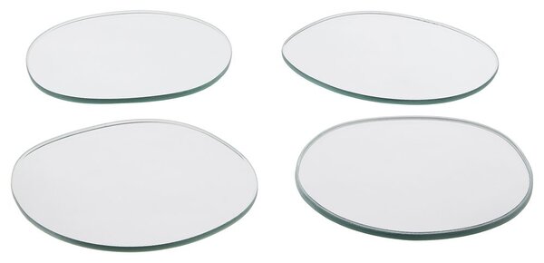 MIRROR Podtácky zrcadla sada 4 ks
