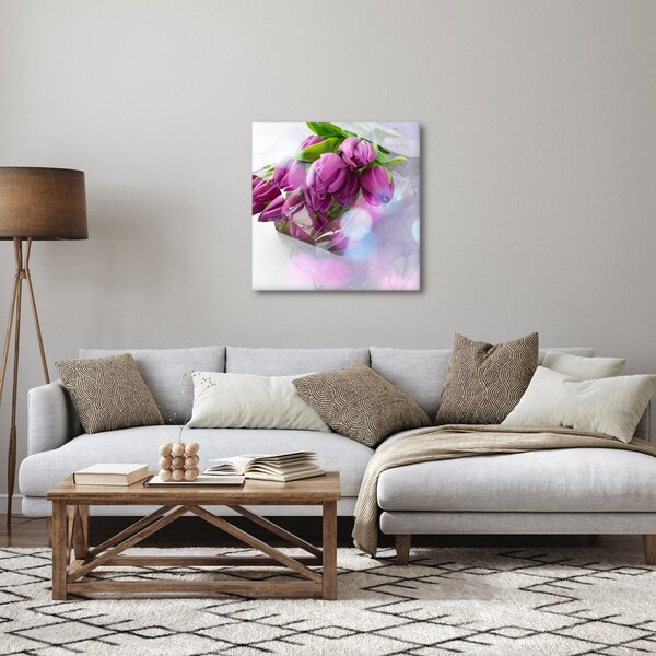 Obraz - kytice tulipánů (30x30 cm)