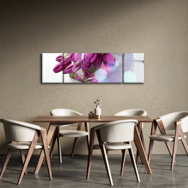 Obraz - kytice tulipánů (170x50 cm)