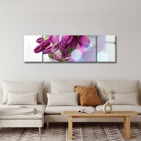 Obraz - kytice tulipánů (170x50 cm)