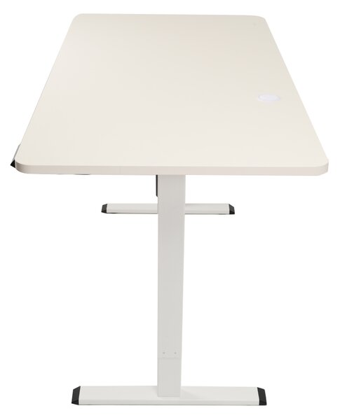 Výškově nastavitelný elektrický stůl BestBerg BBAT-12WW / rozměr 120x60 cm / výška 70-114 cm / bílá