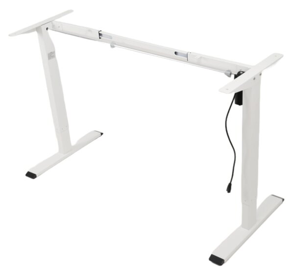Výškově nastavitelný elektrický stůl BestBerg BBAT-12WW / rozměr 120x60 cm / výška 70-114 cm / bílá