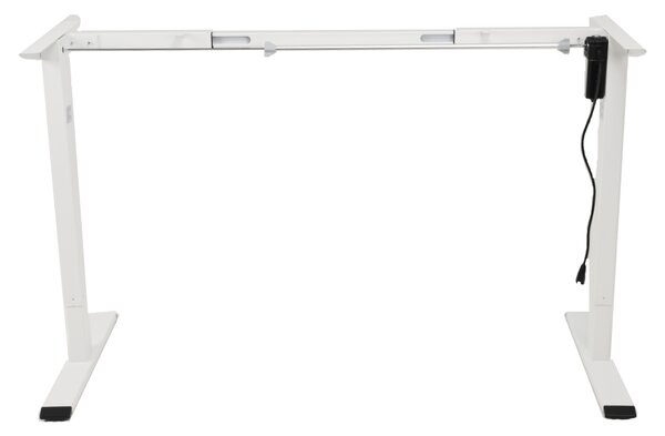 Výškově nastavitelný elektrický stůl BestBerg BBAT-12WW / rozměr 120x60 cm / výška 70-114 cm / bílá