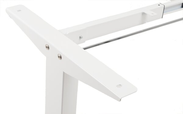 Výškově nastavitelný elektrický stůl BestBerg BBAT-12WW / rozměr 120x60 cm / výška 70-114 cm / bílá