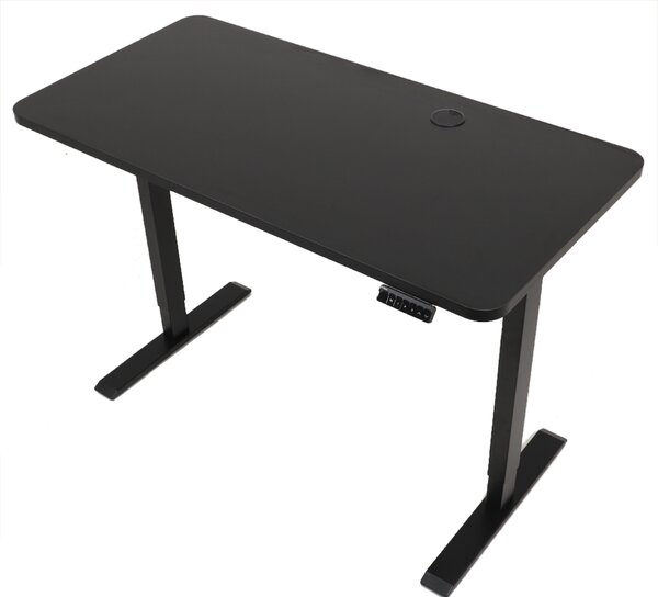 Výškově nastavitelný elektrický stůl BestBerg BBAT-14BB / rozměr 140x70 cm / výška 70-114 cm / černá