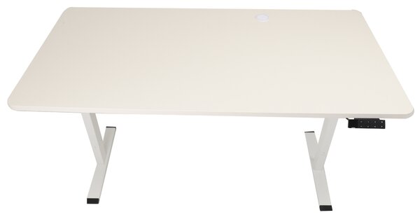 Výškově nastavitelný elektrický stůl BestBerg BBAT-16WW / rozměr 160x80 cm / výška 70-114 cm / bílá