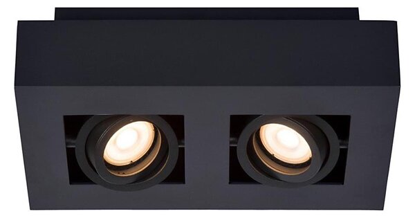 Lucide 09119/11/30 - LED Bodové svítidlo XIRAX 2xGU10/5W/230V černá