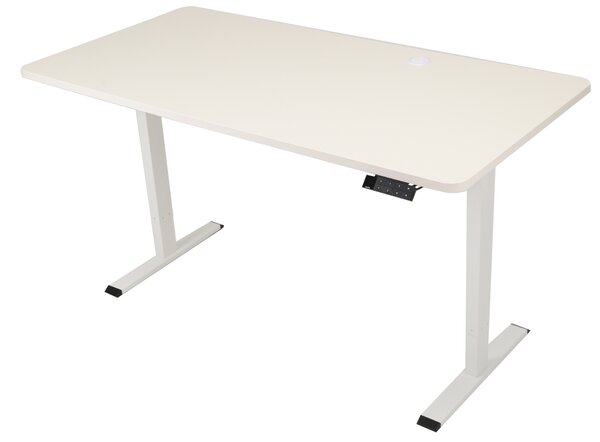 Výškově nastavitelný elektrický stůl BestBerg BBAT-16WW / rozměr 160x80 cm / výška 70-114 cm / bílá