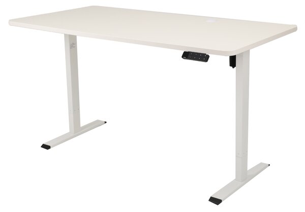 Výškově nastavitelný elektrický stůl BestBerg BBAT-16WW / rozměr 160x80 cm / výška 70-114 cm / bílá