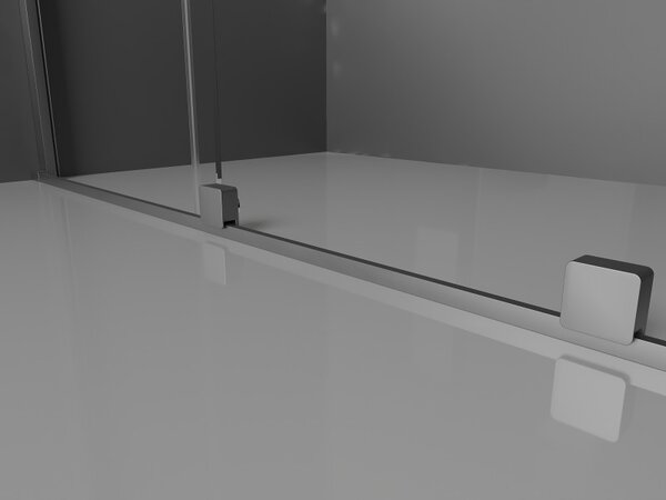 Mexen Velar, posuvné sprchové dveře do otvoru 90 cm, 8mm šedé sklo, broušený grafit, 871-090-000-41-95