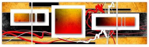 Obraz - Abstrakce (170x50 cm)