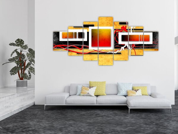 Obraz - Abstrakce (210x100 cm)