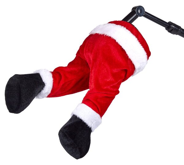 X-MAS Ozdoba nohy ve stromě Santa 35 cm