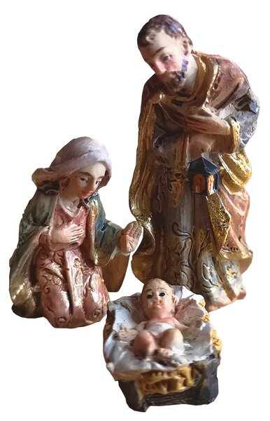 AMADEA Figurky Svatá rodina 4 cm