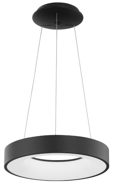 Černé závěsné LED světlo Nova Luce Rando Thin 38 cm
