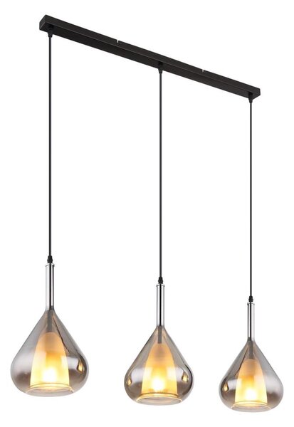 Globo 15542-3 - Lustr na lanku GEEKY 3xE27/60W/230V černá