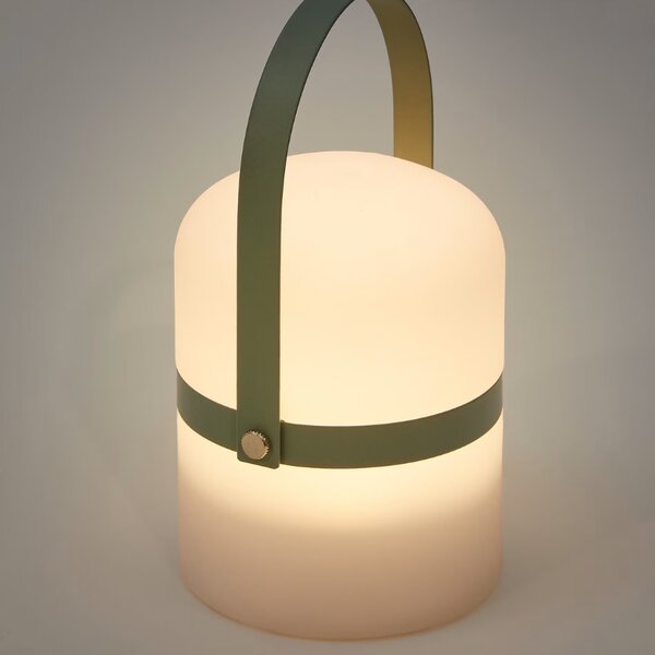 Modrá plastová LED lampa Kave Home Ridley