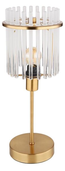 Globo 15698TM - Stolní lampa GORLEY 1xE14/40W/230V pr. 15 cm zlatá