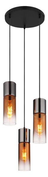 Globo 21000-3HG - Lustr na lanku ANNIKA 3xE27/25W/230V černá/měděná