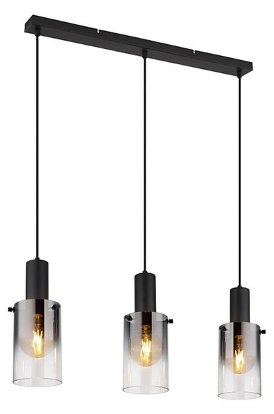 Globo 15907-3H - Lustr na lanku FLORENTINA 3xE27/40W/230V černá