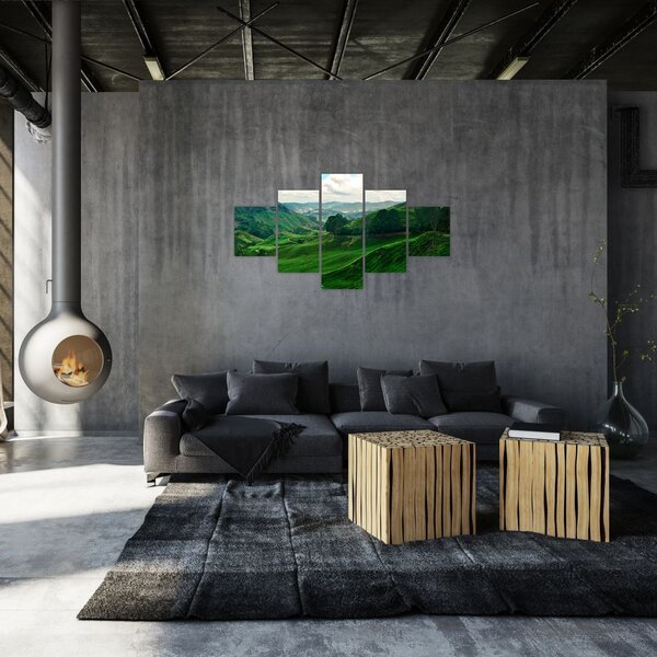 Obraz - Čajové plantáže v Malajsii (125x70 cm)