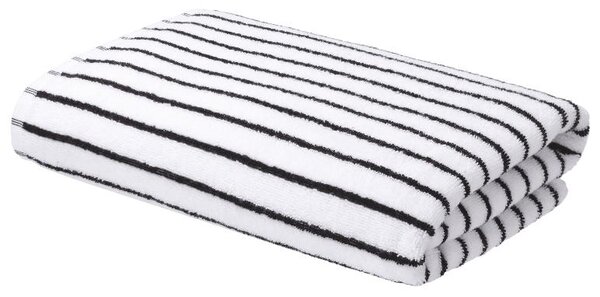 Livarno® Froté osuška, 70 x 140 cm (bílá/černá) (100407965007)