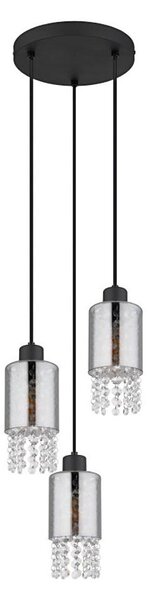 Globo 15799-3H - Lustr na lanku BACKEY 3xE27/40W/230V pr. 25 cm černá