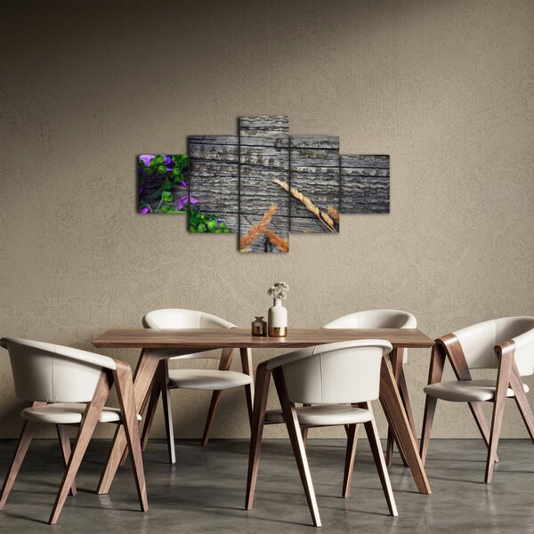 Obraz - luční květiny (125x70 cm)
