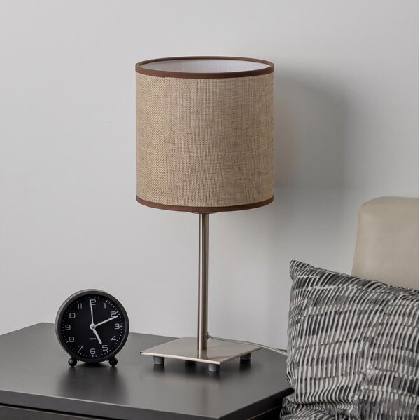 Brilagi - LED Stolní lampa NUBILA 1xE27/60W/230V hnědá