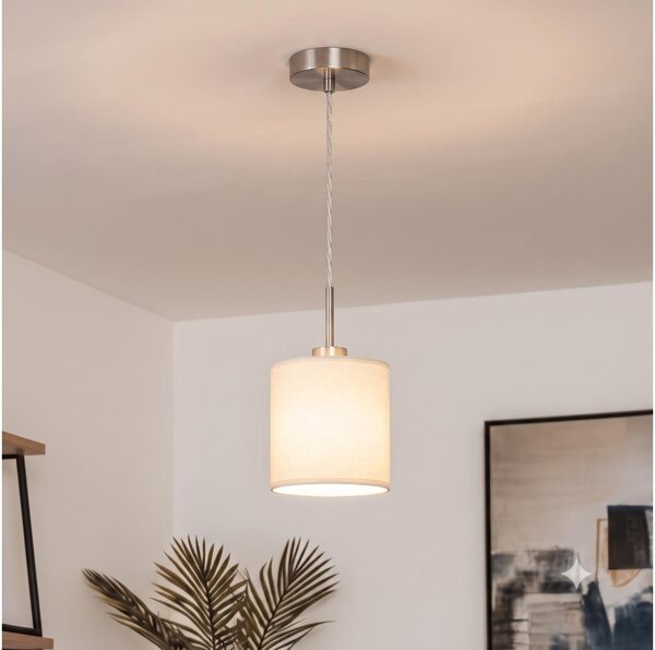 Brilagi - LED Lustr na lanku NUBILA 1xE27/60W/230V pr. 14 cm krémová