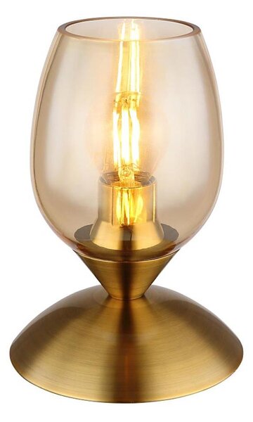 Globo 24007M - Stolní dotyková lampa KUWAITA 1xE14/25W/230V mosaz