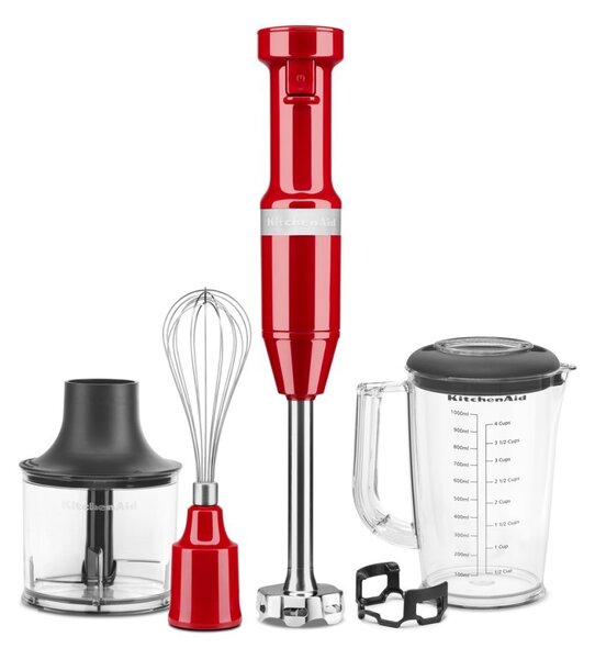 KitchenAid tyčový mixér s příslušenstvím 5KHBV83 - královská červená