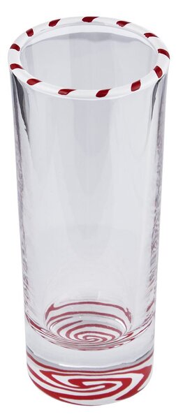 SWIRL Sklenice na panáka 55 ml - červená/bílá