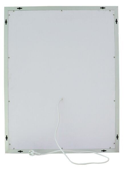 Nemlžící koupelnové zrcadlo s LED osvětlením 90x70 cm KZ4
