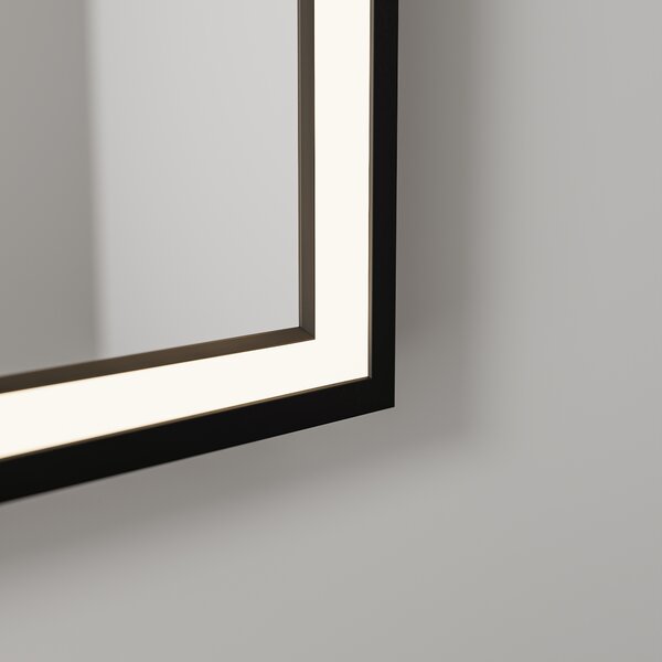 Nemlžící koupelnové zrcadlo s LED osvětlením 90x70 cm KZ4