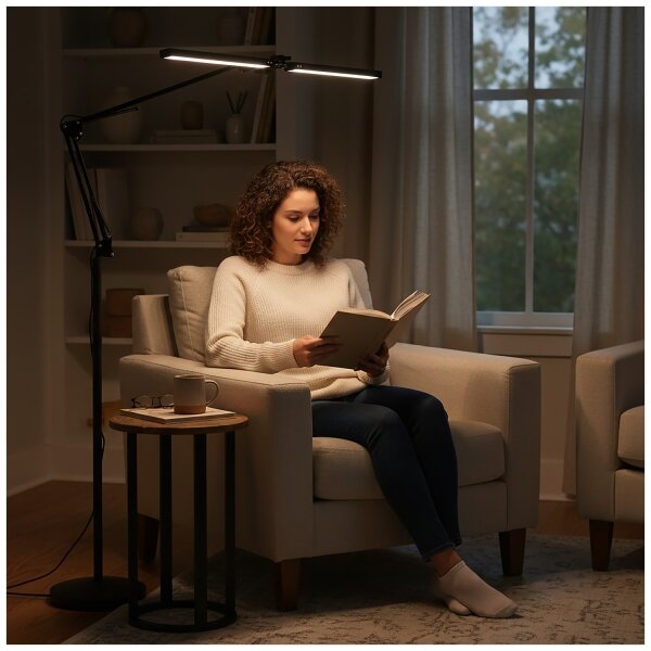 Brilagi - LED Stm. flexibilní stojací lampa VARIO LED/14W/5V 157 cm černá
