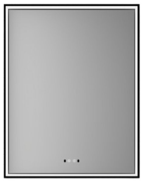 Nemlžící koupelnové zrcadlo s LED osvětlením 90x70 cm KZ4