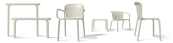 Prosperplast Zahradní židle BRENES 52x53x82,5 béžová